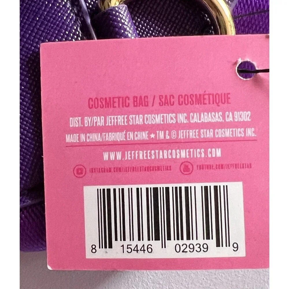 Jeffree Star Purple Waist Fanny Pack Cosmetic Bag Blood Lust Collection NWT